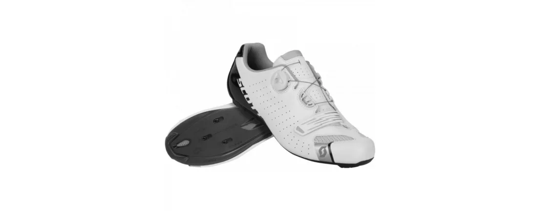 Scott Road Comp Boa White\Black Gloss / Мужские шоссейные велотуфли фото