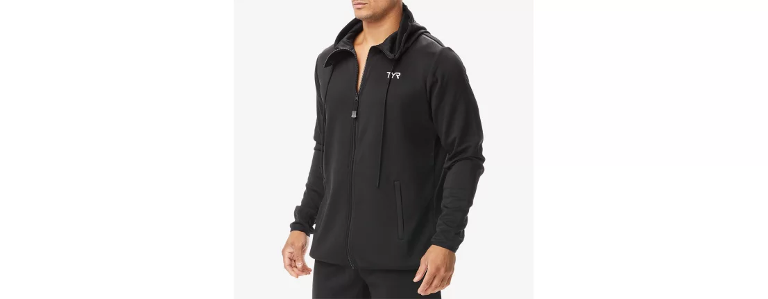 TYR Men's Team Zip Hoodie / Мужская кофта на молнии фото 2