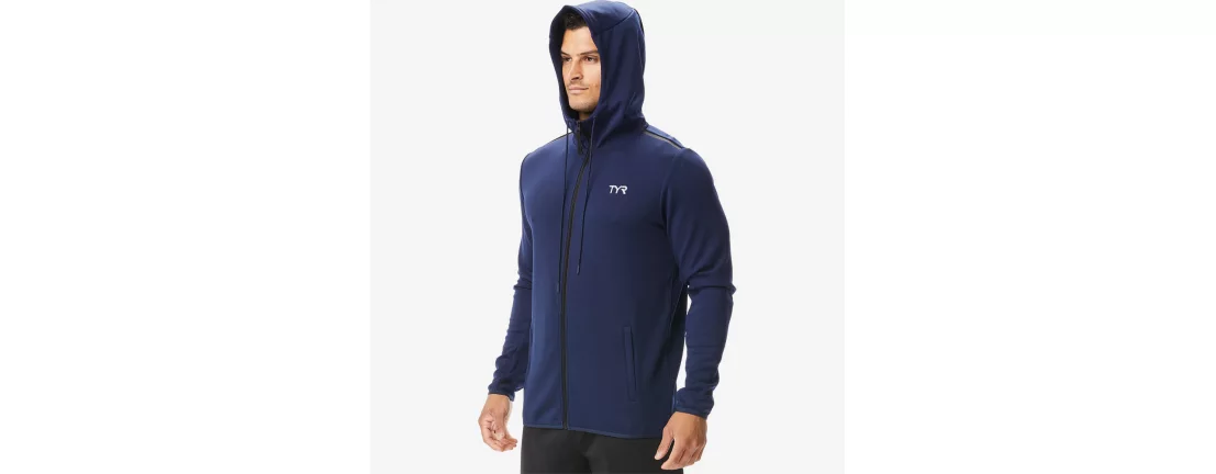 TYR Men's Team Zip Hoodie / Мужская кофта на молнии фото 3