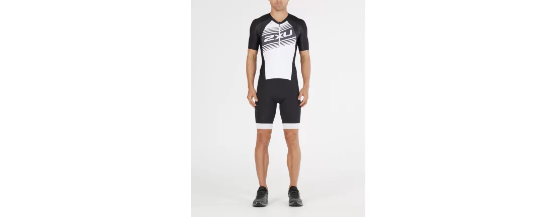 2XU Compression FullZip Sleeved Trisuit / Мужской компрессионный стартовый костюм c рукавами