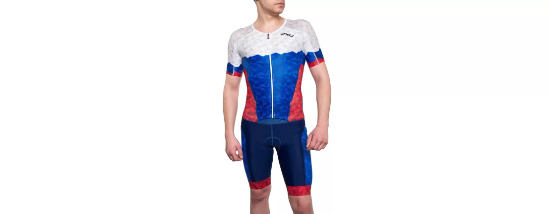 2XU Perform FullZip Sleeved Trisuit / Мужской кастомный стартовый костюм с рукавами фото