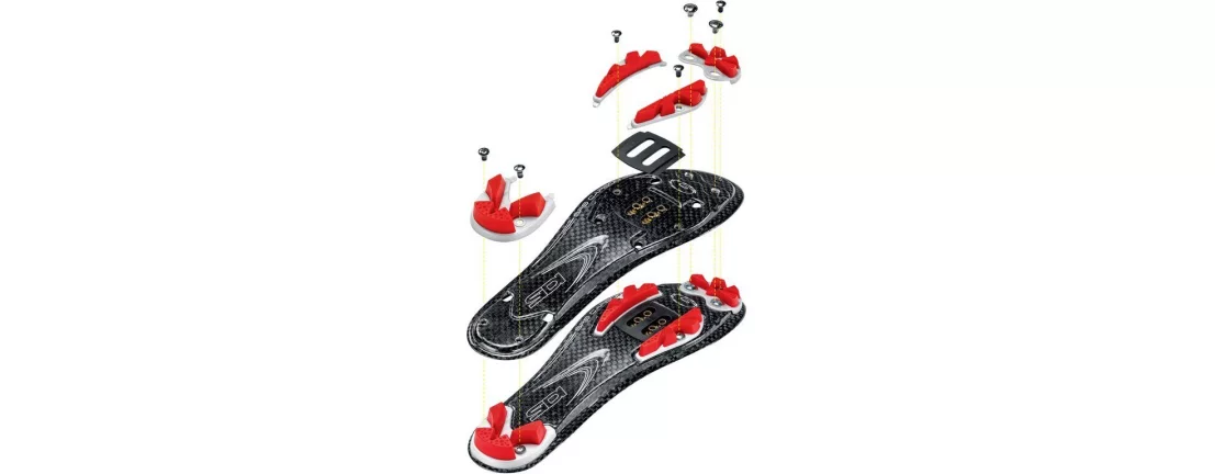 SIDI MTB DRAKO Carbon SRS / Велотуфли MTB (белый/черный лакированный) фото 2