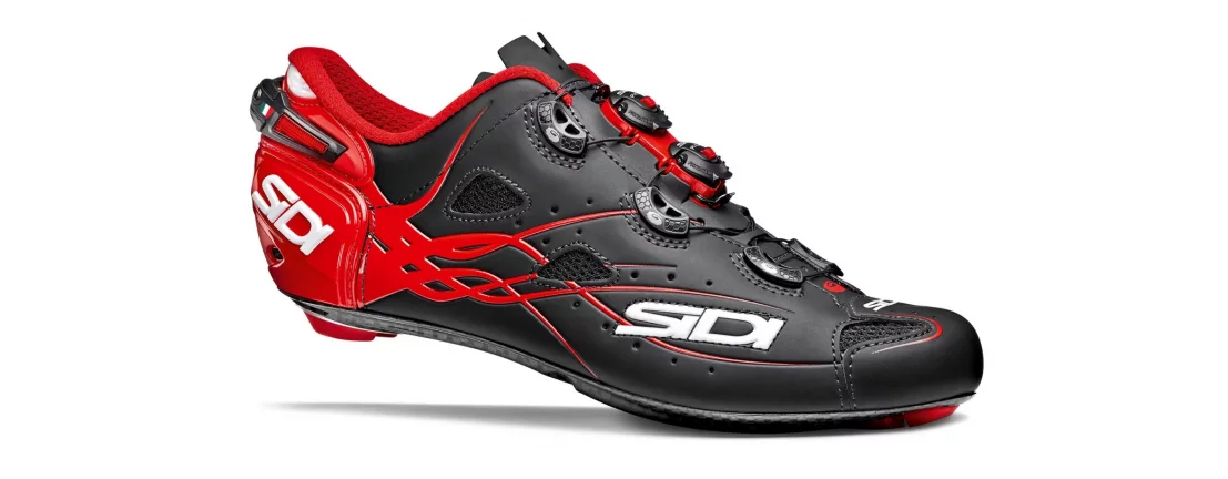 SIDI SHOT Carbon MATT / Велотуфли шоссейные (черный/красный) фото