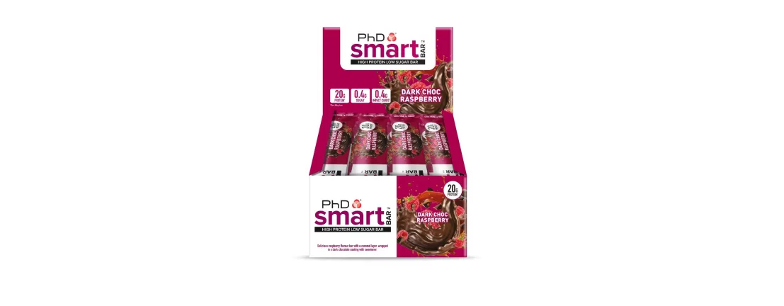 PhD Smart Bar Темный Шоколад-Малина / Батончик протеиновый (65g) 1