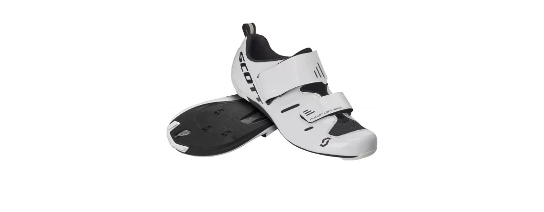 Scott Road Tri Pro Gloss White\Black / Мужские велотуфли для триатлона фото Scott Road Tri Pro Gloss White\Black / Мужские велотуфли для триатлона фото