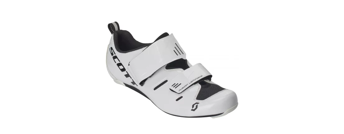 Scott Road Tri Pro Gloss White\Black / Мужские велотуфли для триатлона фото 1 Scott Road Tri Pro Gloss White\Black / Мужские велотуфли для триатлона фото 1