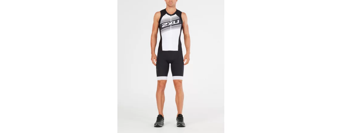 2XU Compression FullZip Trisuit / Мужской компрессионный стартовый костюм без рукавов