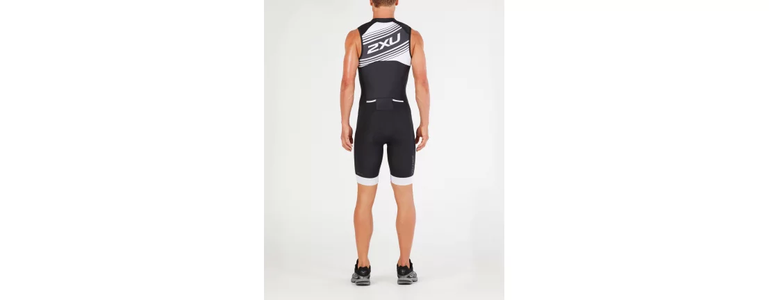 2XU Compression FullZip Trisuit / Мужской компрессионный стартовый костюм без рукавов 1