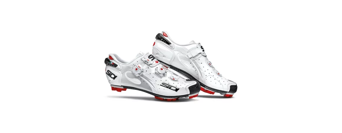 SIDI MTB DRAKO Carbon SRS / Велотуфли MTB (белый лакированный) фото 1