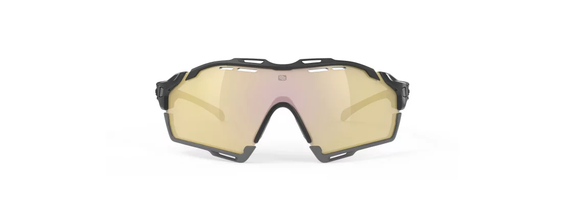 Очки Rudy Project CUTLINE Black Gloss - MLS Gold bumper - Black/Grey 1