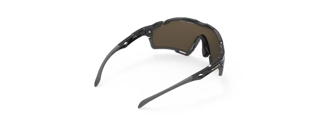 Очки Rudy Project CUTLINE Black Gloss - MLS Gold bumper - Black/Grey 4