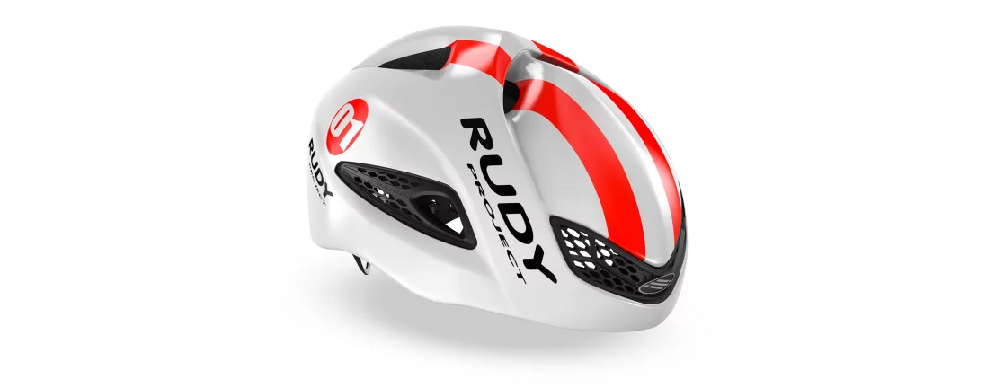 Rudy Project BOOST 01 WHITE/RED FLUO SHINY S/M / Шлем фото