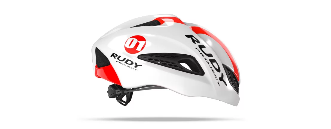 Rudy Project BOOST 01 WHITE/RED FLUO SHINY S/M / Шлем фото 2