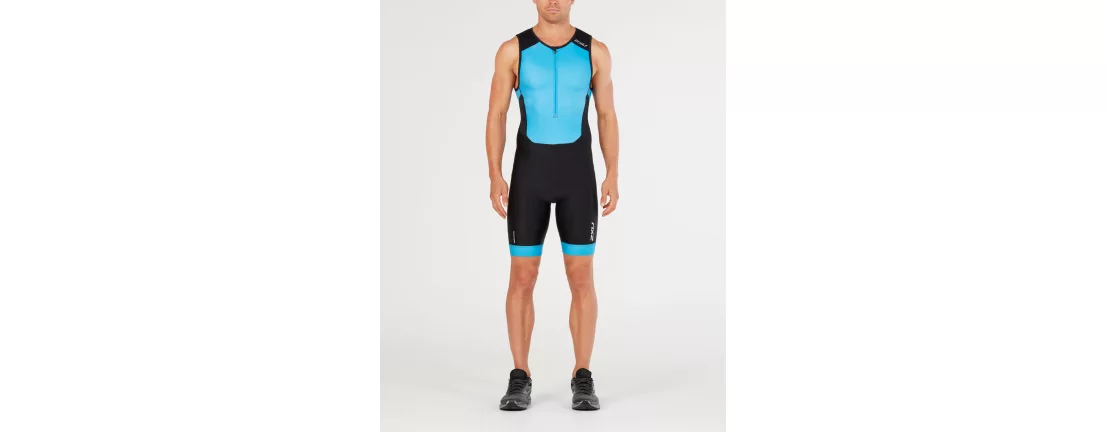 2XU Perform FrontZip Trisuit SS / Мужской стартовый костюм без рукавов