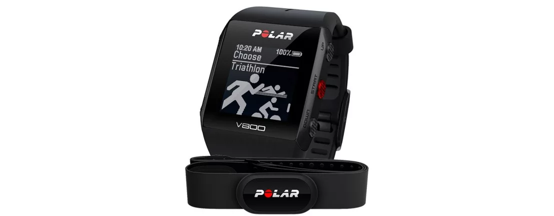 POLAR V800 Black H10 HR + Strava / Спортивные часы с пульсометром 1