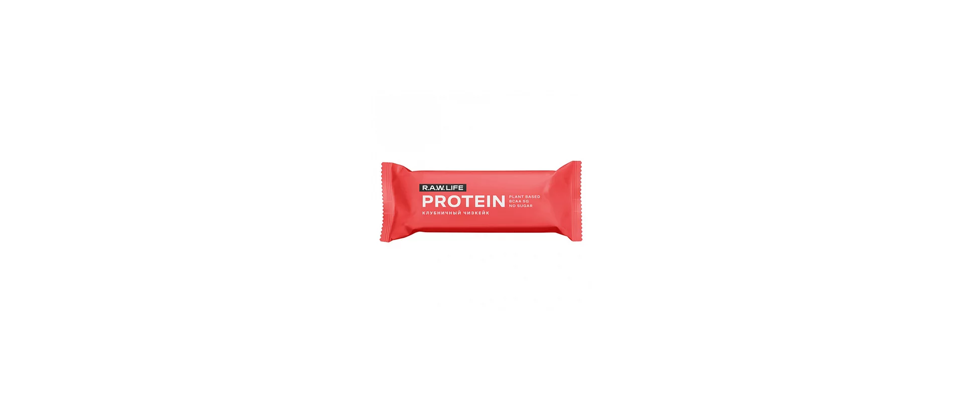 R.A.W. Life Protein Клубничный чизкейк 47g/ Протеиновый батончик