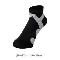 Phiten Metax Black Gray / Беговые суппортированные носки фото