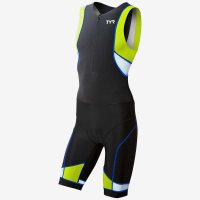 TYR Men'S Competitor Tri Suit Front Zip / Стартовый костюм без рукавов с молнией спереди фото 1