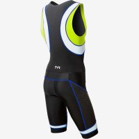 TYR Men'S Competitor Tri Suit Front Zip / Стартовый костюм без рукавов с молнией спереди фото 2