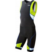 TYR Men'S Competitor Tri Suit Front Zip / Стартовый костюм без рукавов с молнией спереди фото