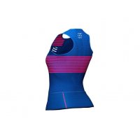 Compressport Tri Postural Tank Top W Blue V2.0 / Женская стартовая майка фото 1