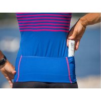 Compressport Tri Postural Tank Top W Blue V2.0 / Женская стартовая майка фото 4