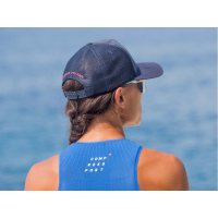 Compressport Tri Postural Tank Top W Blue V2.0 / Женская стартовая майка фото 5