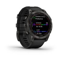 Garmin Fenix 7 Sapphire Solar титановый черный DLC с черным ремешком  фото 2