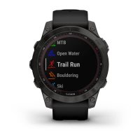 Garmin Fenix 7 Sapphire Solar титановый черный DLC с черным ремешком  фото 6