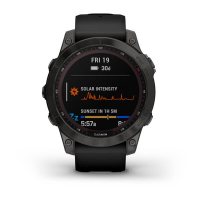 Fenix 7 Sapphire Solar титановый серый DLC с черным ремешком  фото 3