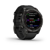 Fenix 7 Sapphire Solar титановый серый DLC с черным ремешком  фото 4