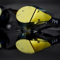 TYR Tracer-X RZR Racing Mirrored Gold Black / Очки для плавания фото 2