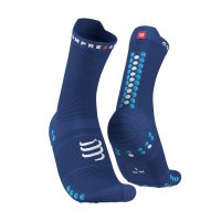 Compressport Pro Racing Socks V4.0 Run High - Sodalite - Fluo Blue / Носки беговые фото