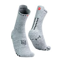 Compressport Pro Racing Socks V4.0 Run High - Grey Melange Black / Носки беговые фото