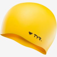 TYR Wrinkle Free Silicone Cap Yellow / Шапочка плавательная фото