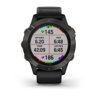 Garmin Fenix 6 Sapphire Cерый с черным ремешком / Смарт-часы беговые с GPS, HR и Garmin Pay фото 4