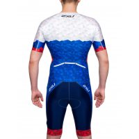 2XU Perform FullZip Sleeved Trisuit / Мужской кастомный стартовый костюм с рукавами фото 2