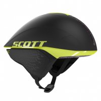 Scott Split Plus Black - Radium Yellow / Шлем фото