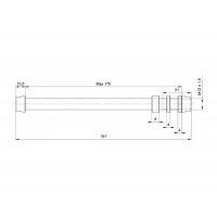 TACX Trainer-Axle M12x1.50 for E-Thru / Ось для заднего колеса фото 1