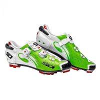 SIDI MTB DRAKO Carbon SRS / Велотуфли MTB (зеленый/белый лакированный) фото