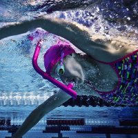 TYR Pink Ultralite Snorkel 2.0 / Трубка для плавания фото 3