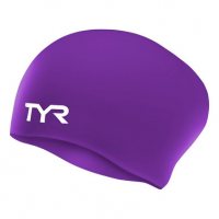 TYR Long Hair Wrinkle-Free Silicone Cap / Шапочка для длинных волос силиконовая фото