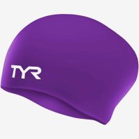 TYR Long Hair Wrinkle-Free Silicone Cap / Шапочка для длинных волос силиконовая фото 1