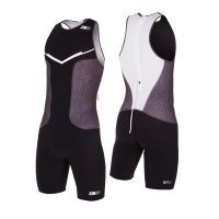 Z3R0D Racer TriSuit Черный / Мужской стартовый костюм без рукавов фото