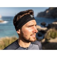 Compressport Thin Headband On/Off Black / Повязка на голову фото 3