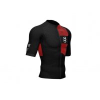 Compressport Tri Postural SS Top M Black V2.0 / Мужская стартовая футболка фото