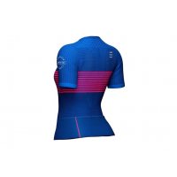 Compressport Tri Postural SS Top W Blue V2.0 / Женская стартовая футболка фото 1