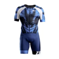 Z3R0D Racer TT suit Blue / Мужской cтартовый костюм для триатлона фото