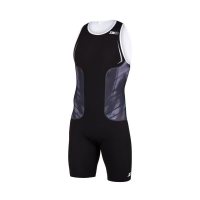 Z3R0D Racer Trisuit Black / Мужской стартовый костюм для триатлона без рукавов фото