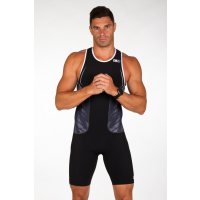 Z3R0D Racer Trisuit Black / Мужской стартовый костюм для триатлона без рукавов фото 4